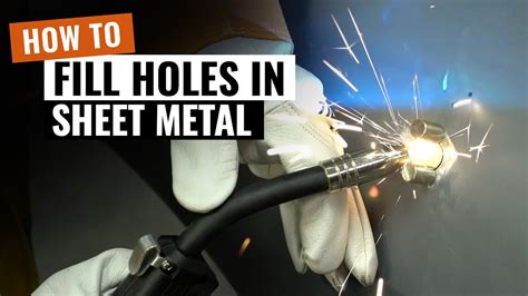 filling sheet metal holes without welding|how to seal metal holes.